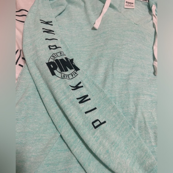 Victoria's Secret PINK Mint Hoodie V - Picture 2 of 5